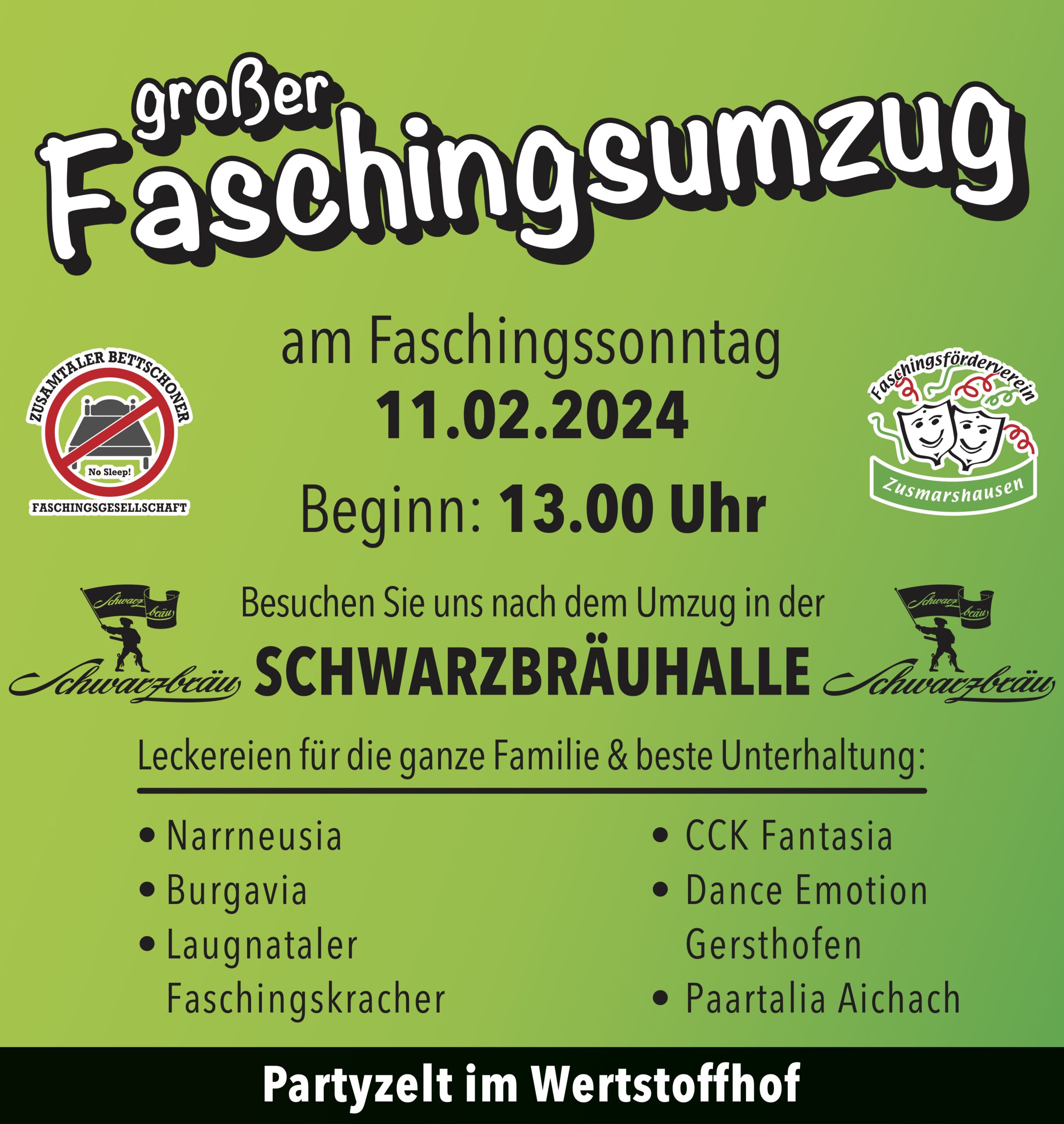 Faschingsumzug 2024 | Zusamtaler Bettschoner e.V.